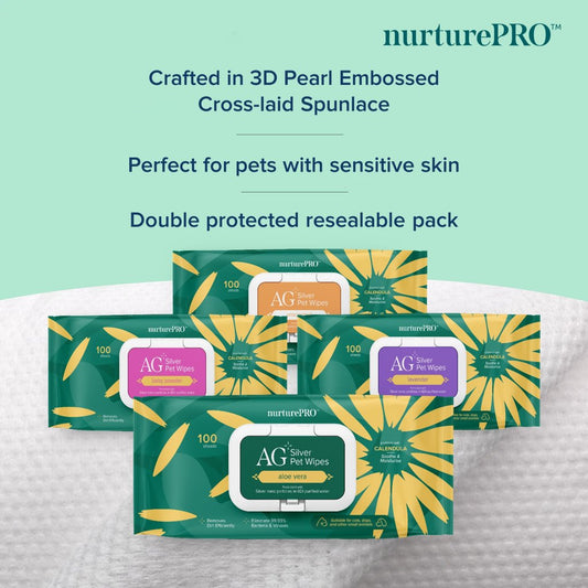 NURTURE PRO AG+ Pet Wet Wipes 10's