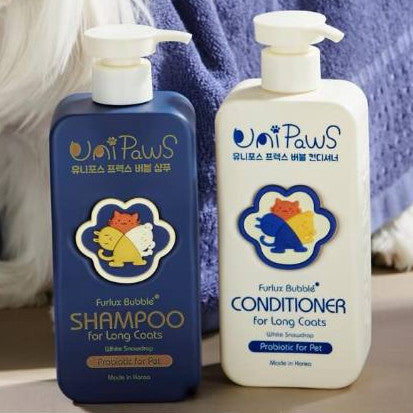 UNIPAWS PROBIOTICS LONG COATS SHAMPOO / CONDITIONER 500ML