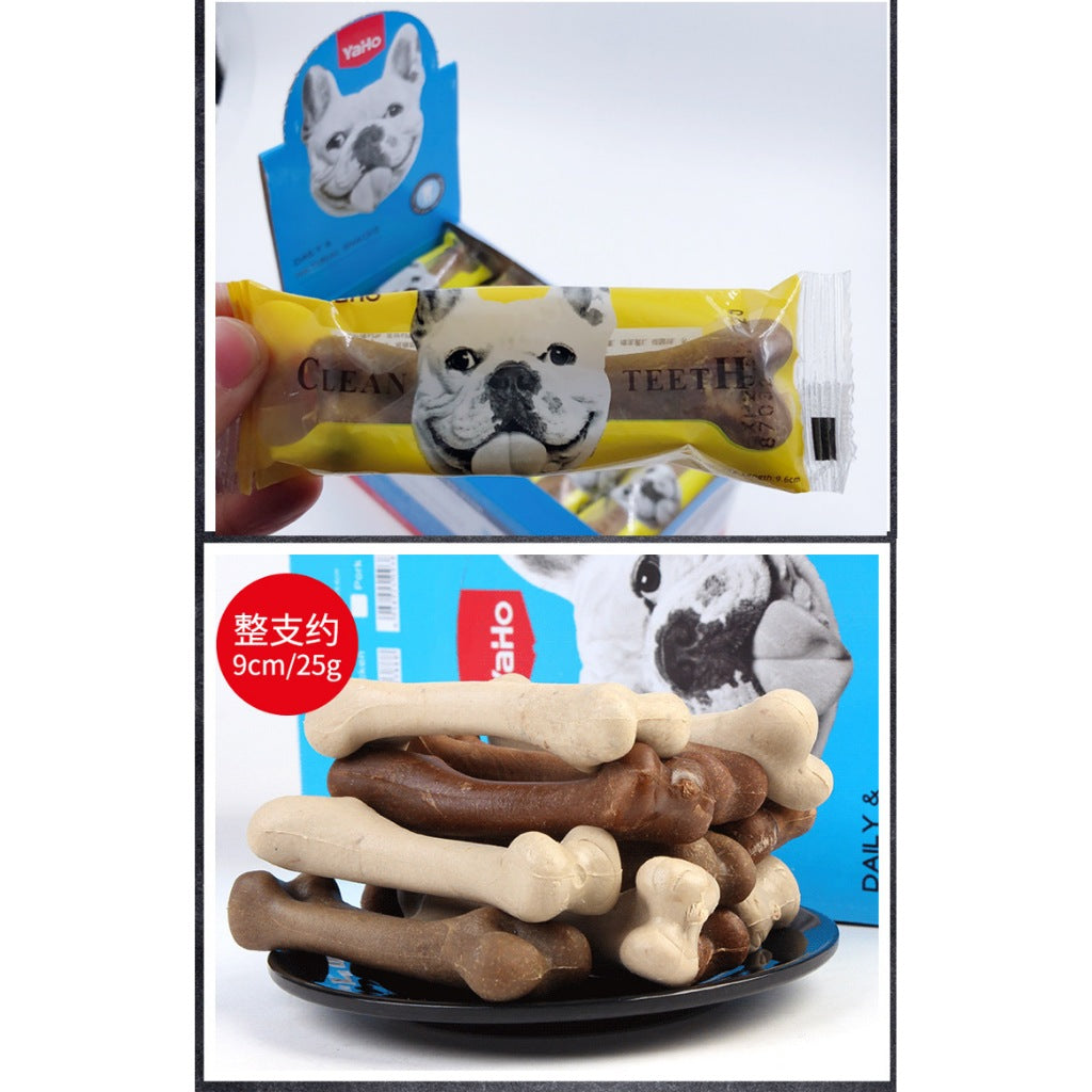 YAHO BONE 25G MILK/CHICKEN/BEEF/PORK 狗狗磨牙棒