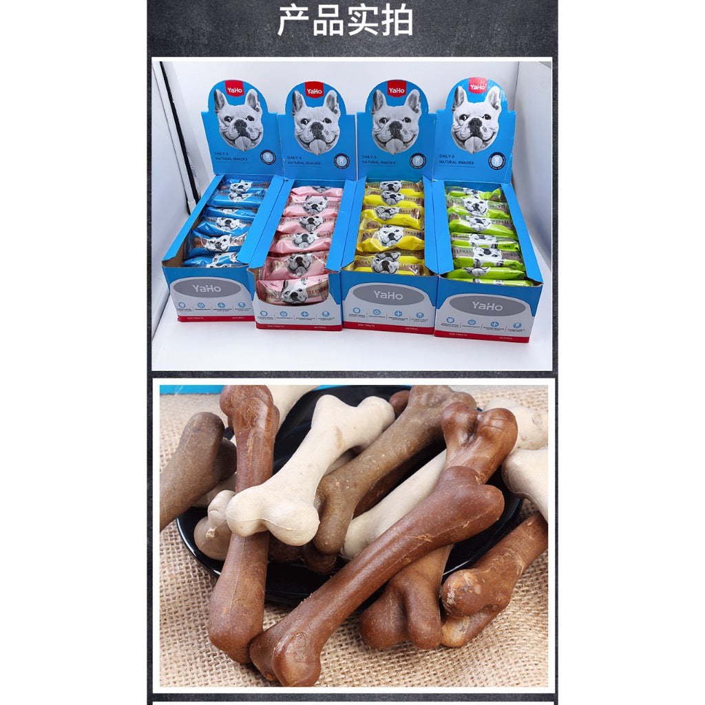 YAHO BONE 25G MILK/CHICKEN/BEEF/PORK 狗狗磨牙棒
