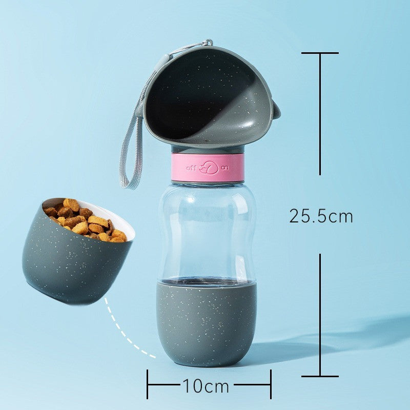 Dog Portable Water Bottle & Dog Travel 2in1 Cup 狗狗外出水杯狗水壶便携式随行杯遛狗水瓶