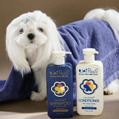 UNIPAWS PROBIOTICS LONG COATS SHAMPOO / CONDITIONER 500ML