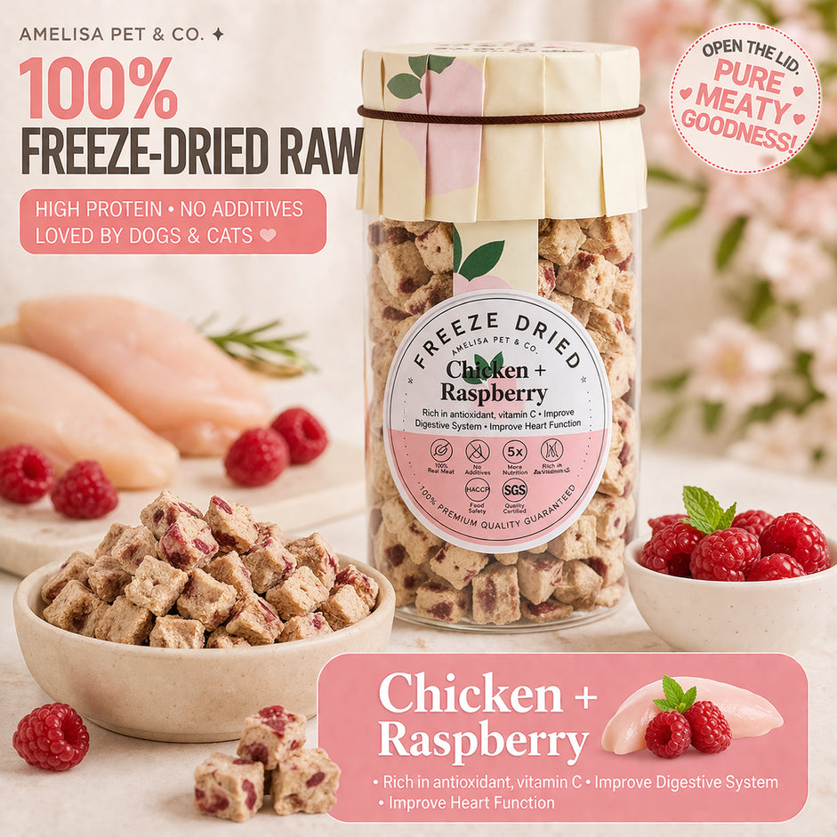 AMELISA PET RAWLY BITES FREEZE DRIED TREATS