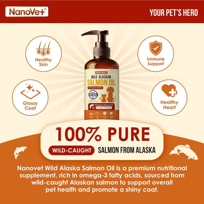 NANOVET WILD ALASKAN SALMON OIL 100/250ML