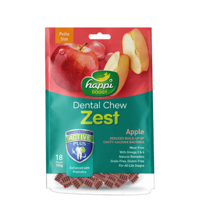 HAPPI DOGGY ZEST / CARE DENTAL CHEW 4" 6PCS / 2.5" 18PCS