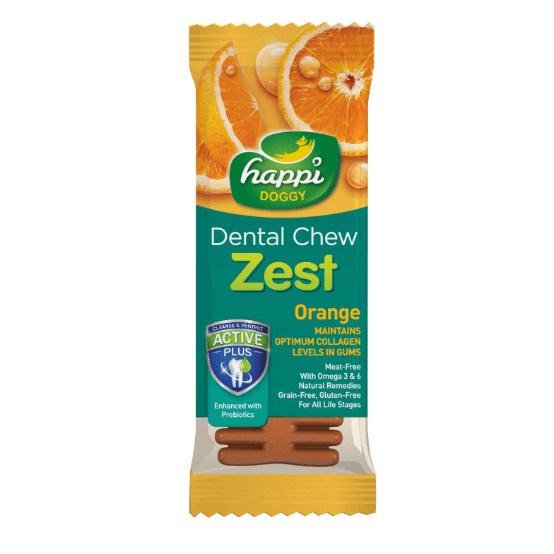 HAPPI DOGGY ZEST / CARE DENTAL CHEW 4" 1PCS