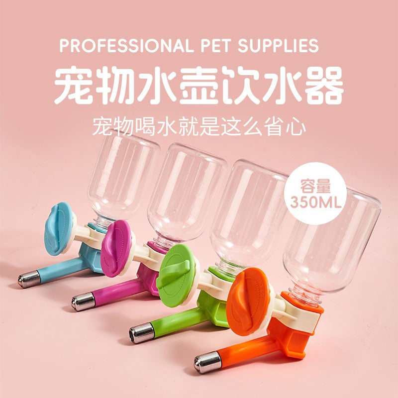 Pet Water Feeder 350ML Cage Hanging Water Bottle