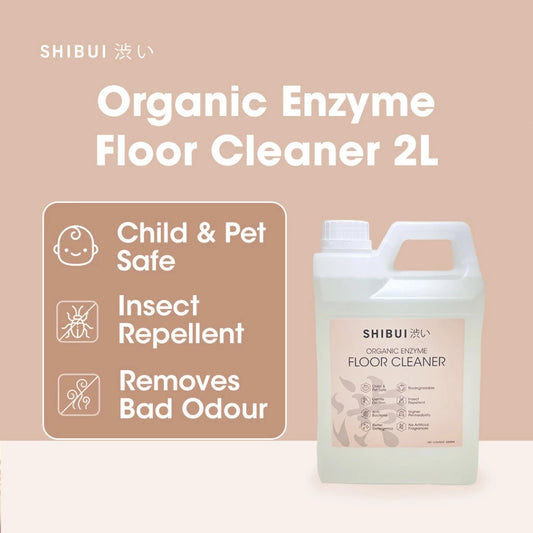 SHIBUI ORGANIC ENZYME FLOOR CLEANER 2L | Baby Pet Safe Stain and Odour Remover Pencuci Lantai 宠物小孩安全酵素地板清洁剂