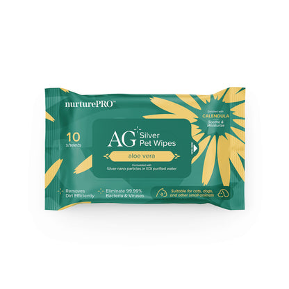 NURTURE PRO AG+ Pet Wet Wipes 10's