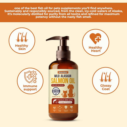NANOVET WILD ALASKAN SALMON OIL 100/250ML