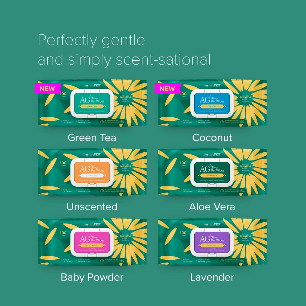 NURTURE PRO AG+ Pet Wet Wipes 10's