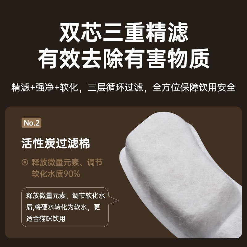 PET WATER DISPENSER WHITE - AUTOMATIC CIRCULATING 宠物智能自动过滤饮水机