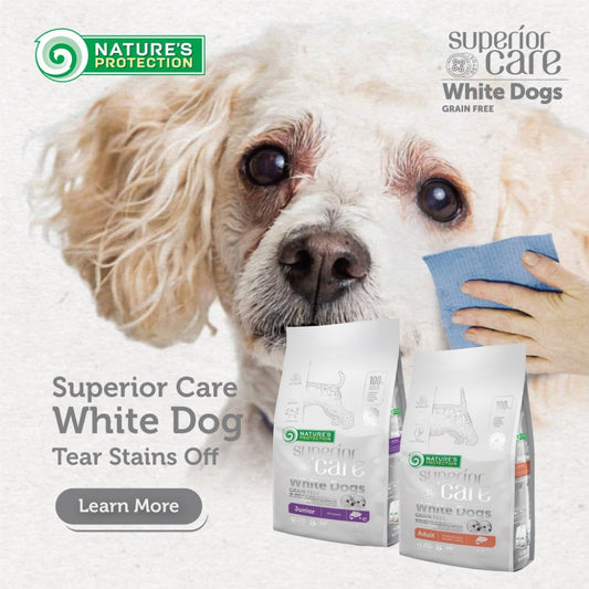 Nature's Protection White Dog Puppy/Adult Salmon Dog Food 10KG
