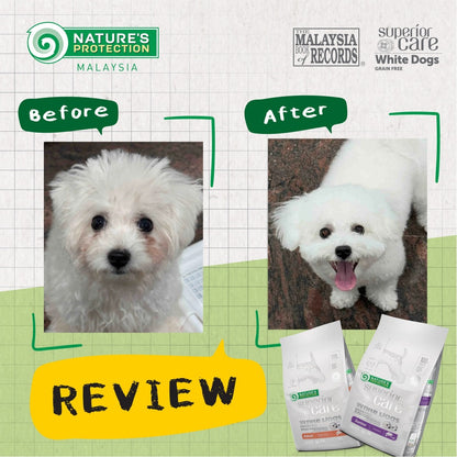 Nature's Protection White Dog Puppy/Adult Salmon Dog Food 10KG