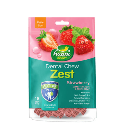 HAPPI DOGGY ZEST / CARE DENTAL CHEW 4" 6PCS / 2.5" 18PCS