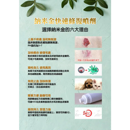 Petto Nano Gold Wound Spray 50ML