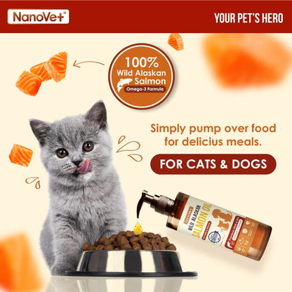 NANOVET WILD ALASKAN SALMON OIL 100/250ML