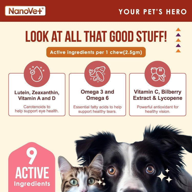 NANOVET EYE & STAIN CHEW (45 CHEW)