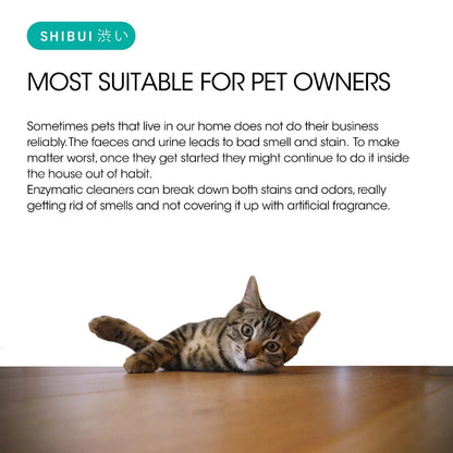 SHIBUI Enzyme Multi Purpose Cleaner Spray 500ml | Pet Odour Control | Enzyme Formula | Household Cleaning 多用途宠物清洁除臭喷雾