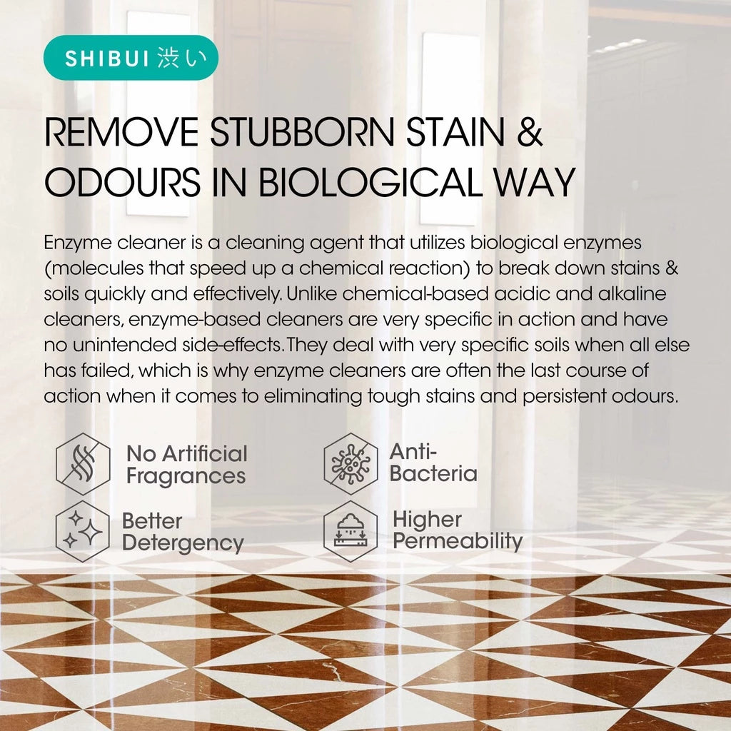SHIBUI ORGANIC ENZYME FLOOR CLEANER 2L | Baby Pet Safe Stain and Odour Remover Pencuci Lantai 宠物小孩安全酵素地板清洁剂