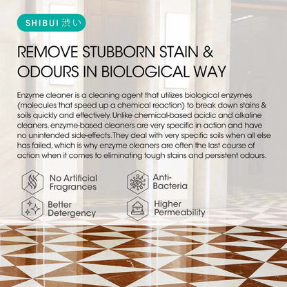 SHIBUI ORGANIC ENZYME FLOOR CLEANER 2L | Baby Pet Safe Stain and Odour Remover Pencuci Lantai 宠物小孩安全酵素地板清洁剂