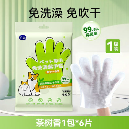 Softy Pet No-Rinse Glove Wipes 6's