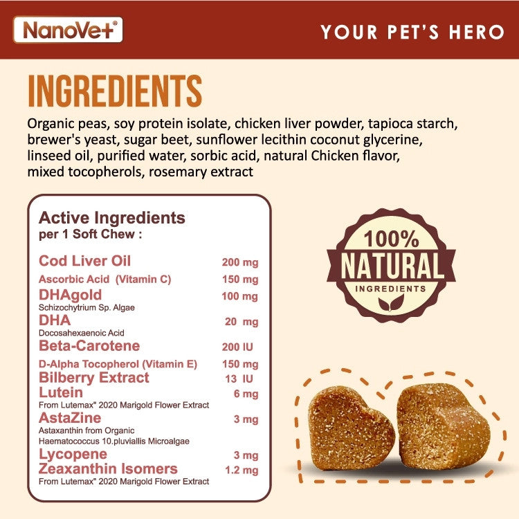 NANOVET EYE & STAIN CHEW (45 CHEW)