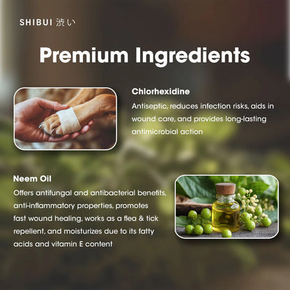 SHIBUI Pet Anti-Fungal Shampoo 500ml For Dogs & Cats | Sensitive Skin Support 宠物沐浴露抗真菌