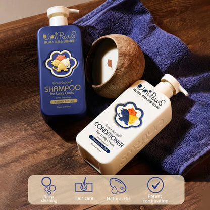 UNIPAWS PROBIOTICS LONG COATS SHAMPOO / CONDITIONER 500ML
