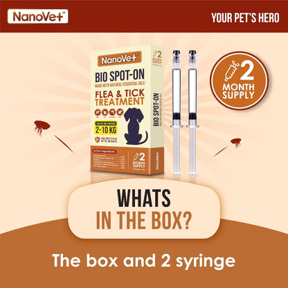 NANOVET SPOT-ON DOG (2-10KG)
