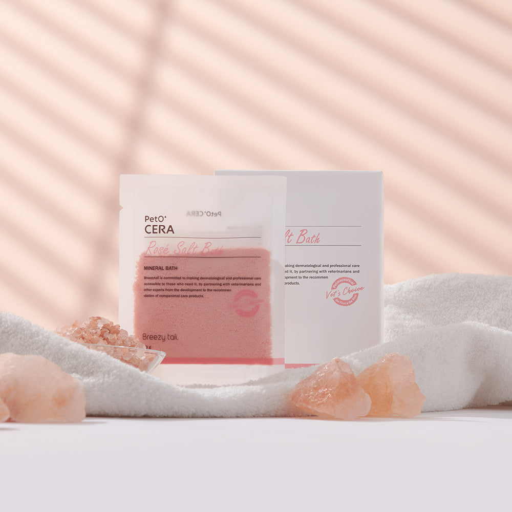 Peto' Cera Spa Salt 30g  Pet Spa Skin Care | Rose / Marine | For Dogs & Cats Breezy Tail 碳酸沐浴粉