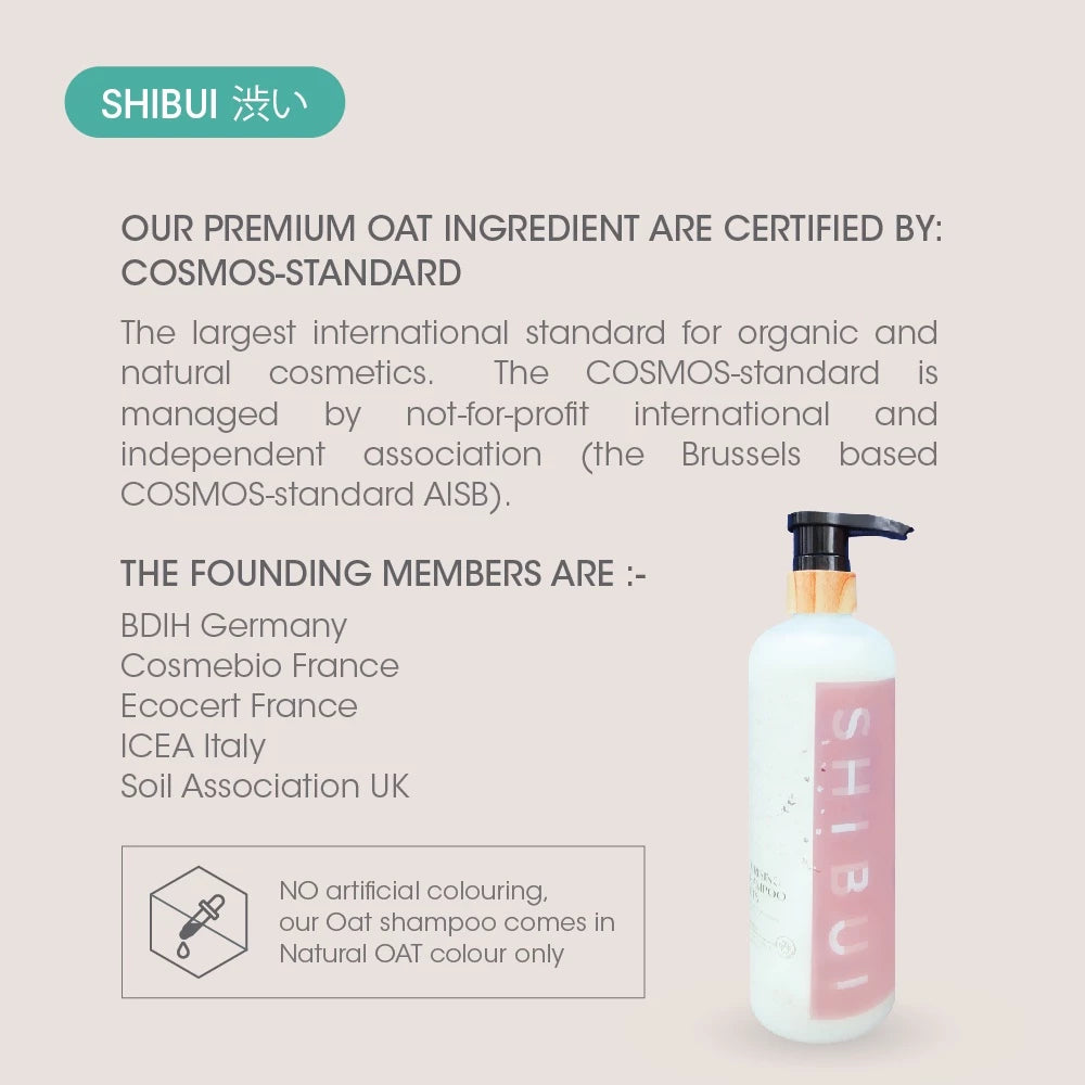 SHIBUI 3IN1 OAT SHAMPOO 500ML | Gentle Cleansing | Skin & Coat Care 燕麦宠物保湿沐浴露
