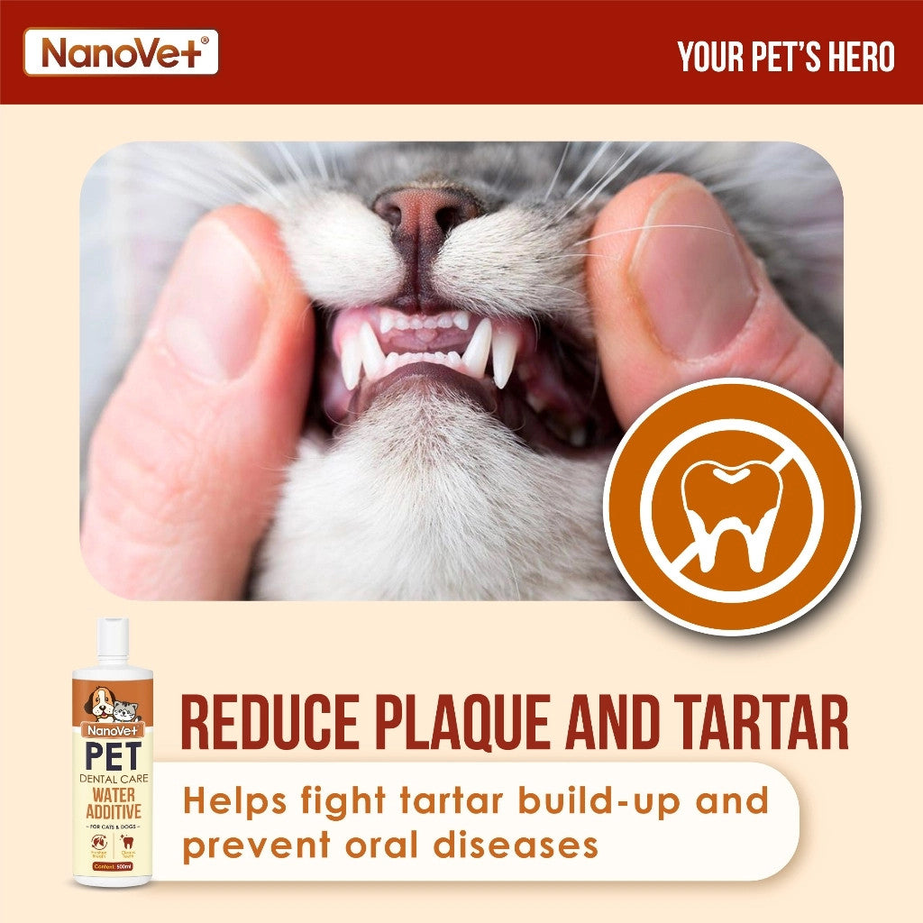 NANOVET DENTAL WATER ADDITIVE 500ML