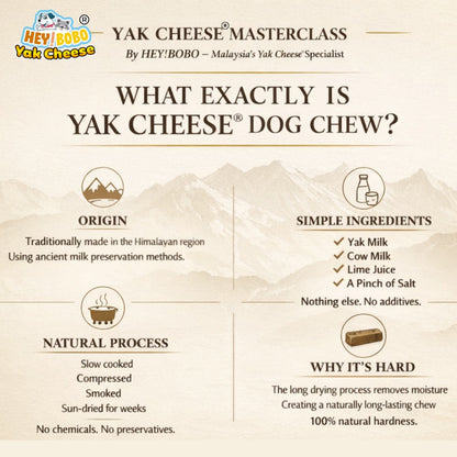 HEY BOBO YAK CHEESE NATURAL MOLAR STICK