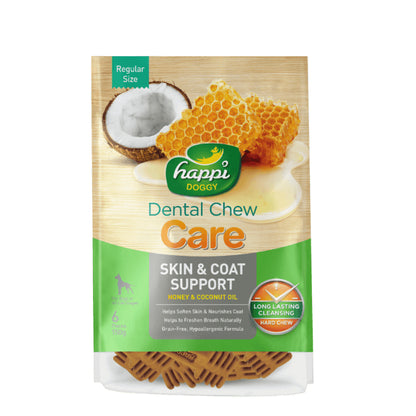 HAPPI DOGGY ZEST / CARE DENTAL CHEW 4" 6PCS / 2.5" 18PCS