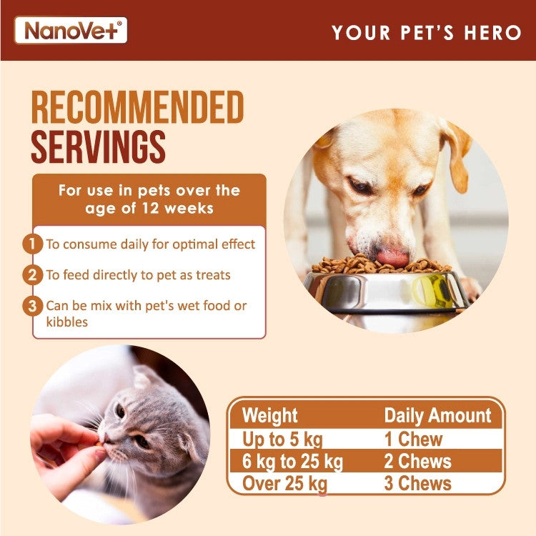 NANOVET SKIN + COAT CHEW (45 CHEW)
