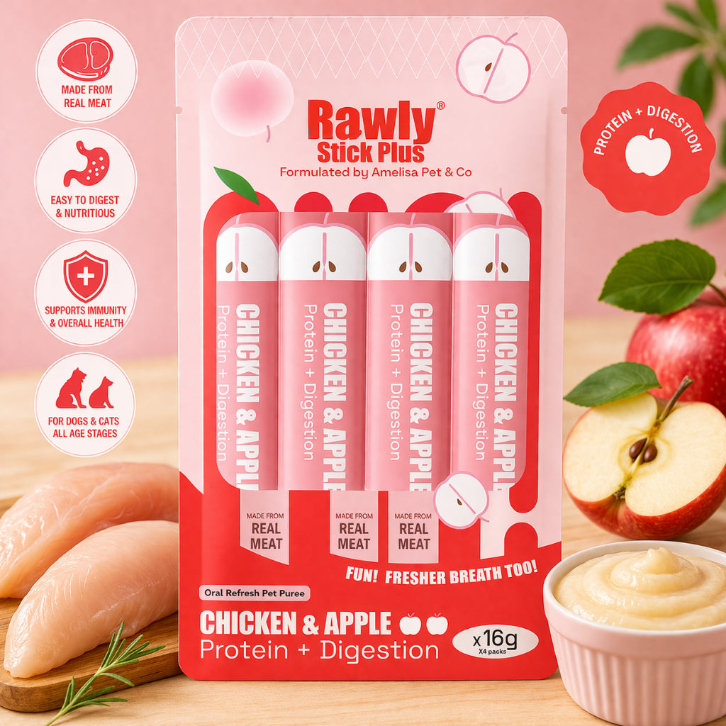 AMELISA PET RAWLY STICK PLUS 4 STICKS PER PACK