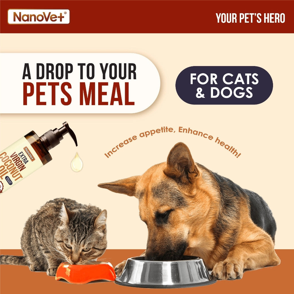 NANOVET EXTRA VIRGIN COCONUT OIL 100/250ML