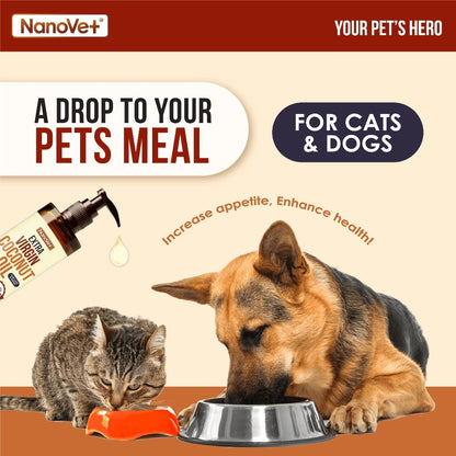 NANOVET EXTRA VIRGIN COCONUT OIL 100/250ML