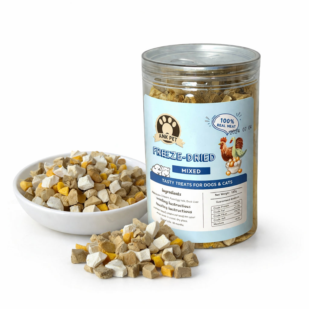 ANK Freeze-Dried Meat Chicken/Duck/EggYolk/Salmon/Capelin