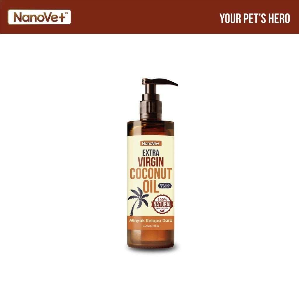NANOVET EXTRA VIRGIN COCONUT OIL 100/250ML