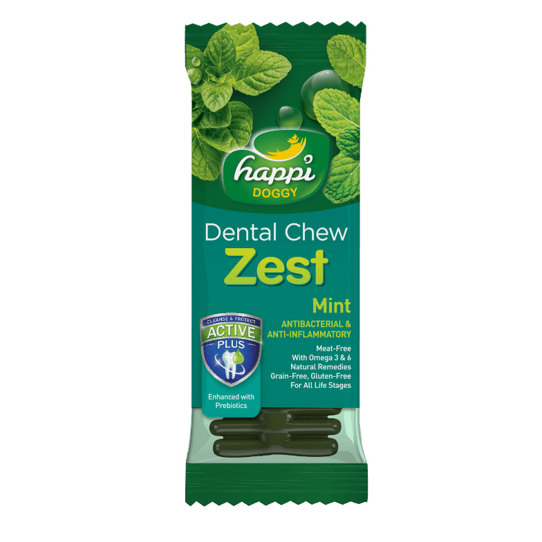 HAPPI DOGGY ZEST / CARE DENTAL CHEW 4" 1PCS