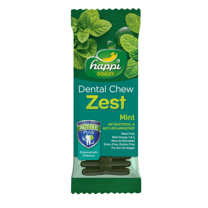 HAPPI DOGGY ZEST / CARE DENTAL CHEW 4" 1PCS
