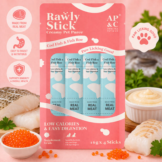 AMELISA PET RAWLY STICK PLUS 4 STICKS PER PACK