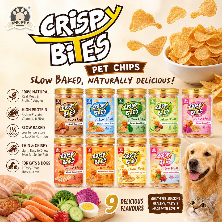 ANK Pets Crispy Bites - Natural Nutritious Pet Chips
