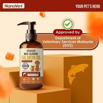 NANOVET WILD ALASKAN SALMON OIL 100/250ML
