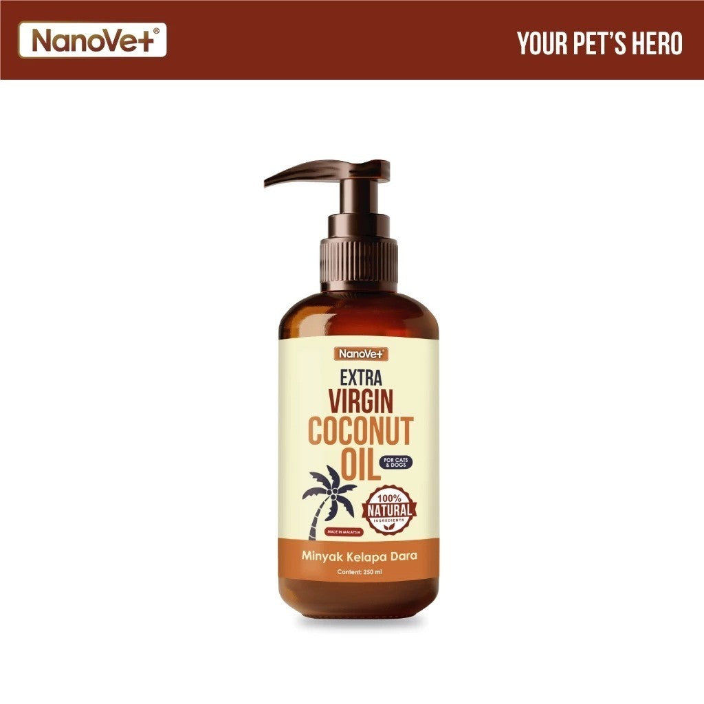 NANOVET EXTRA VIRGIN COCONUT OIL 100/250ML