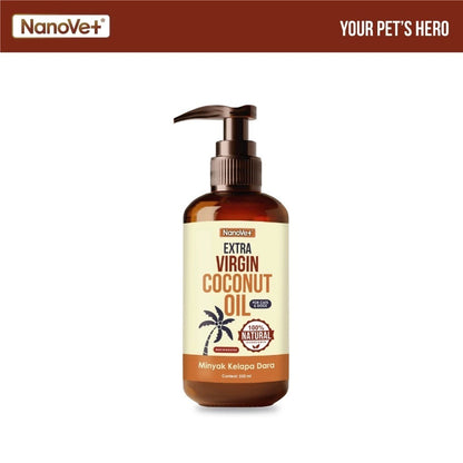 NANOVET EXTRA VIRGIN COCONUT OIL 100/250ML